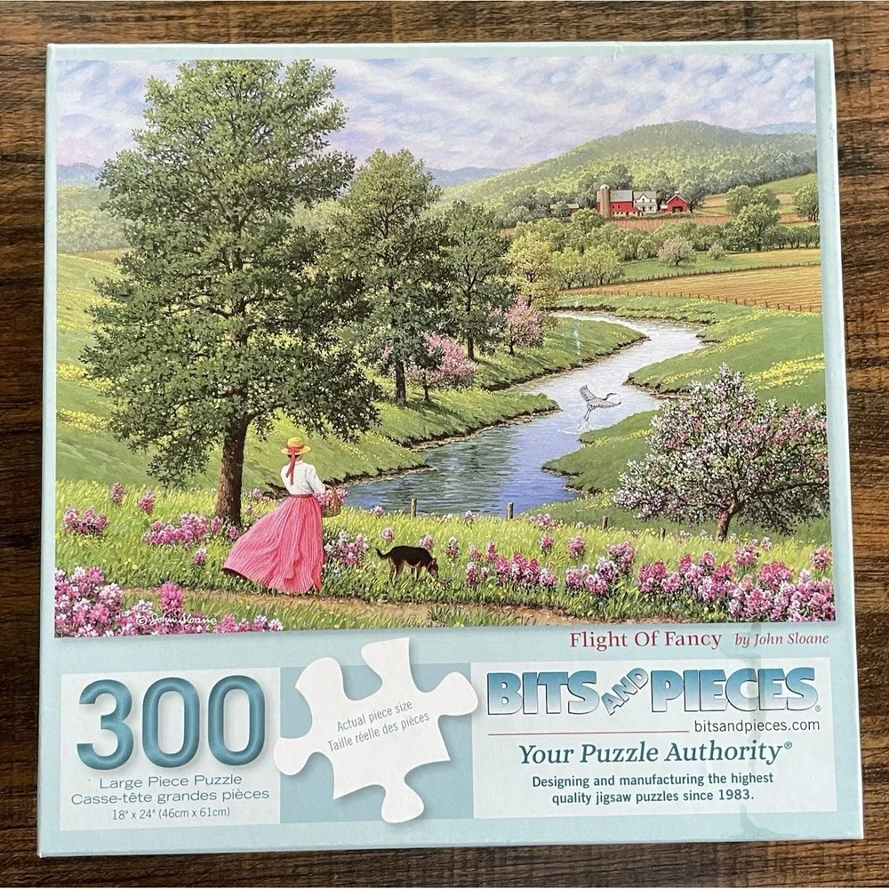 300 Piece Puzzle Bits and Pieces Flight of Fancy Complete Pre-Owned Jigsaw